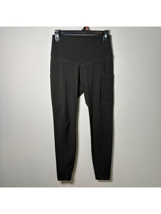 Popflex Pants - Popflex Supersculpt Leggings With Pockets 27” Inseam Size M Olive Green Gym Yoga